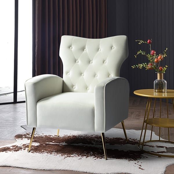 Tufted discount reading chair