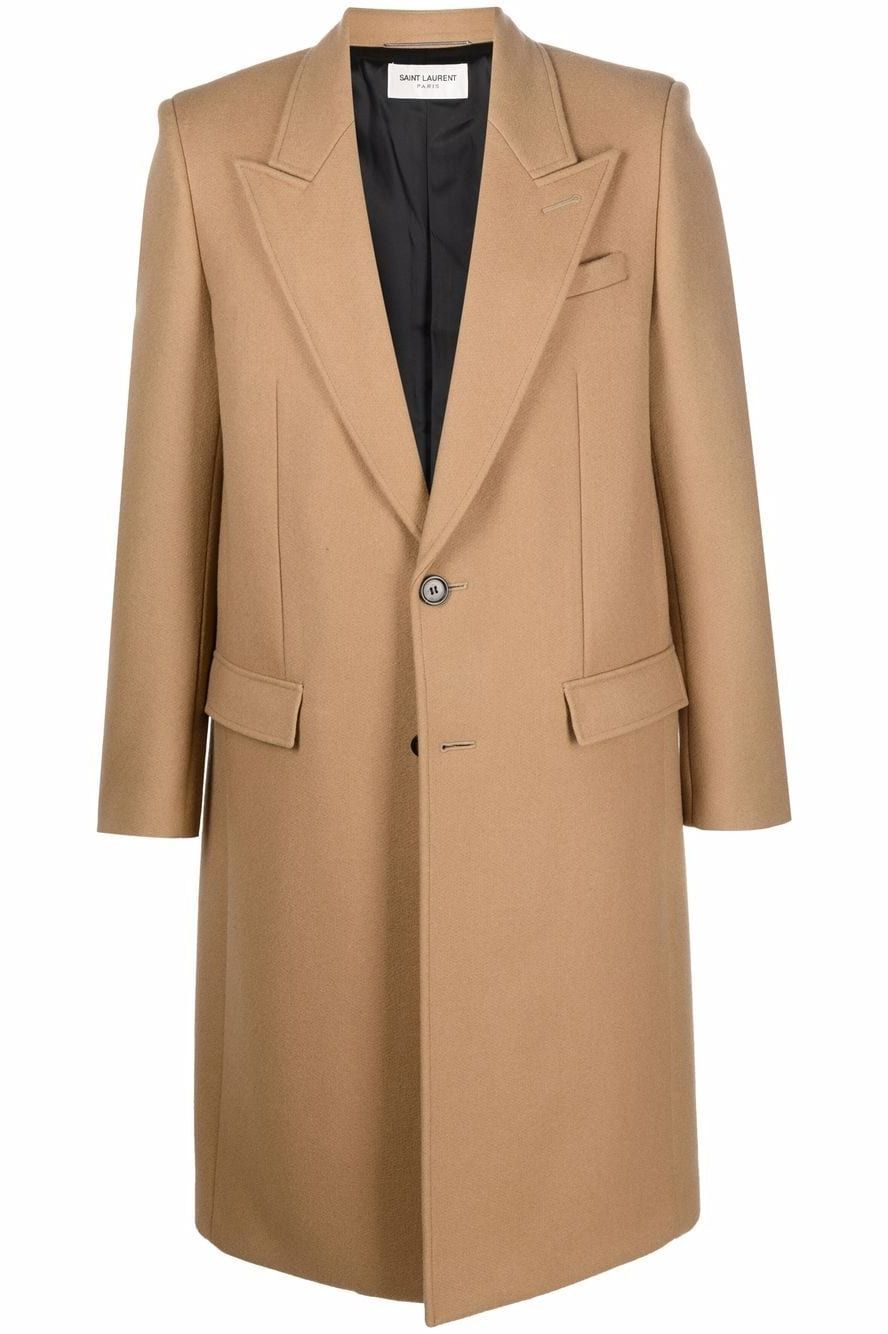 Single-Breasted Cashmere Coat