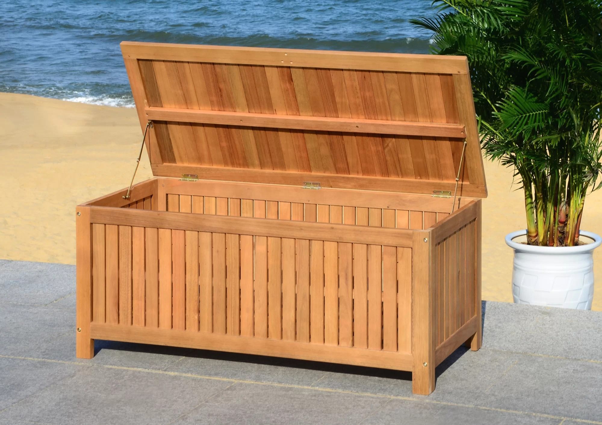 Abri Eucalyptus Wood Deck Box