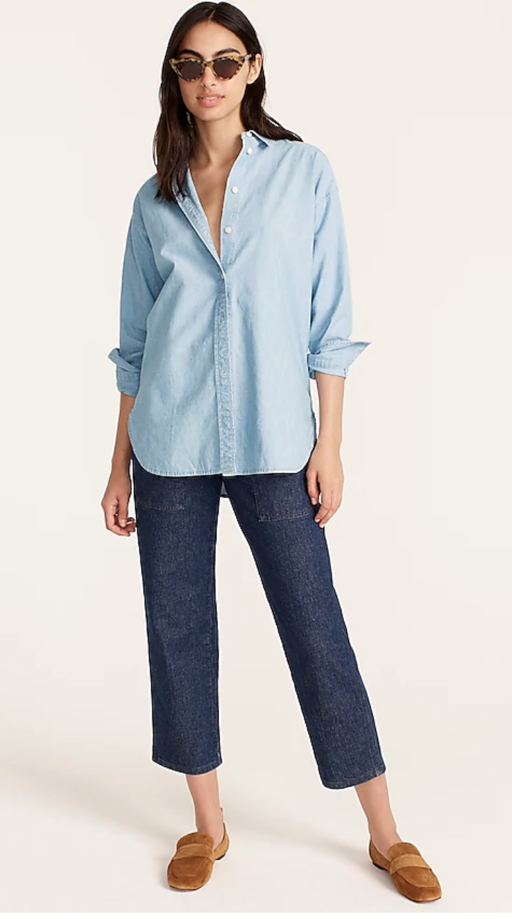 Relaxed-Fit Chambray Shirt