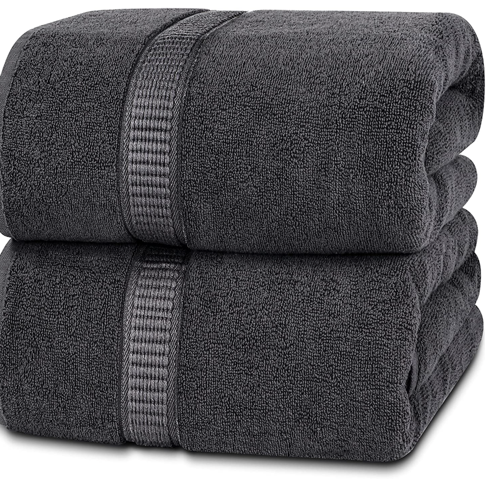 Luxurious Extra Large Turkish Bath Towel Sets 4pc - Ultra Soft, Thick,  Plush & Highly Absorbent Premium Hotel & Spa Quality Oversized Cotton Towels  for Adults - Enhance Your Bathroom - Space