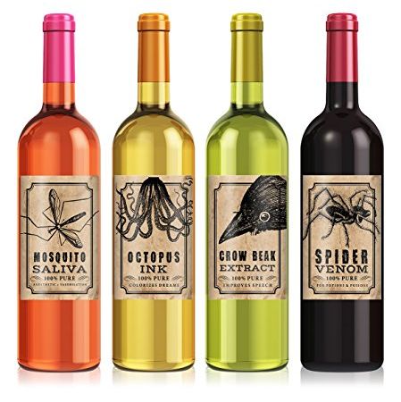 Halloween Apothecary Wine Labels