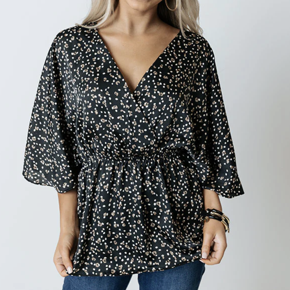  Black and White Blouse