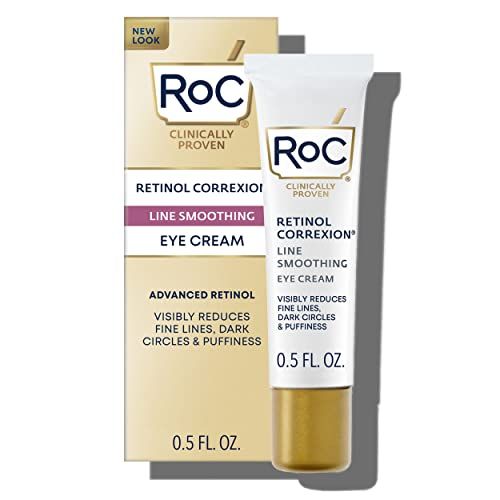 Retinol correction under eye cream for dark circles and puffiness