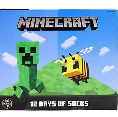 Minecraft Sock Advent Calendar Minecraft Sock Advent Calendar