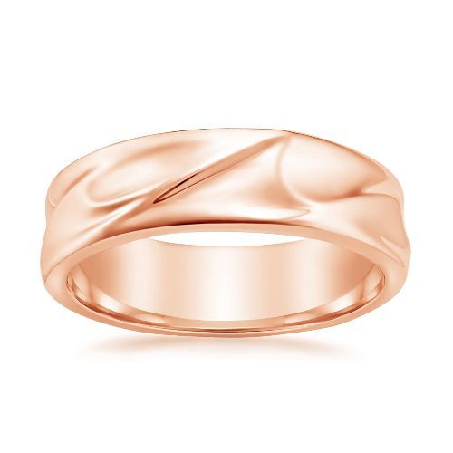 14-Karat Rose Gold Wave Ring