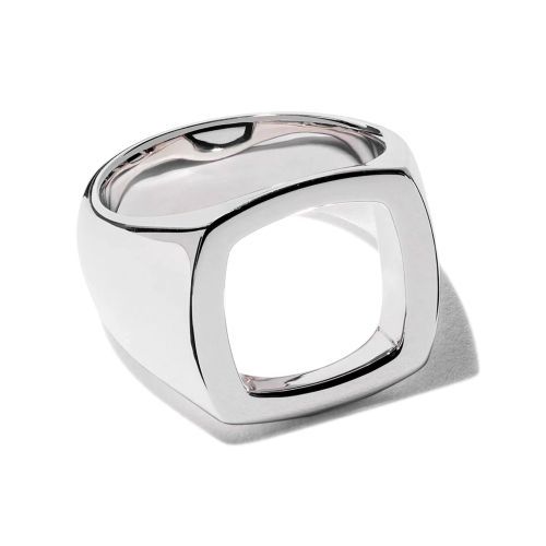 Sterling Silver Cushion Open Ring