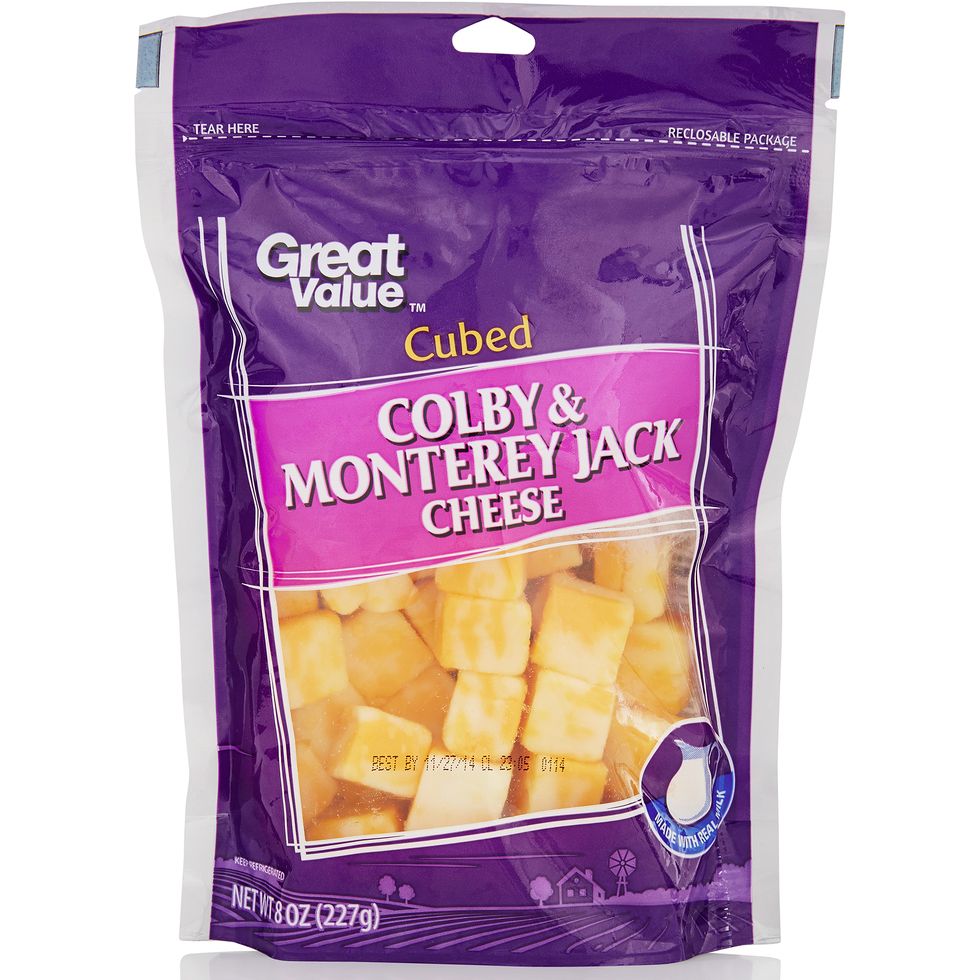 Great Value Cubed Colby & Monterey Jack Cheese
