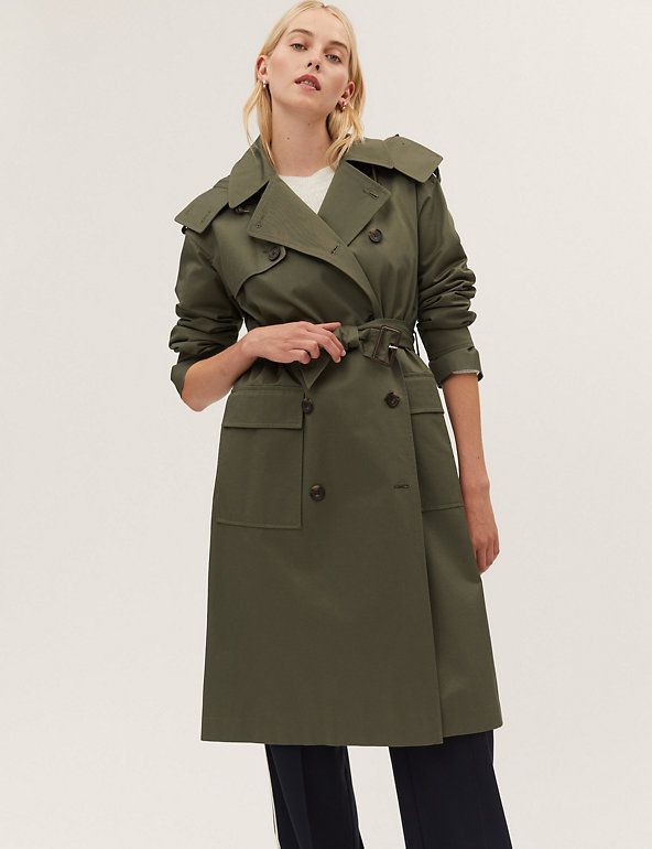WOMEN FASHION Coats Basic Green S discount 68% Stradivarius Trench coat 
