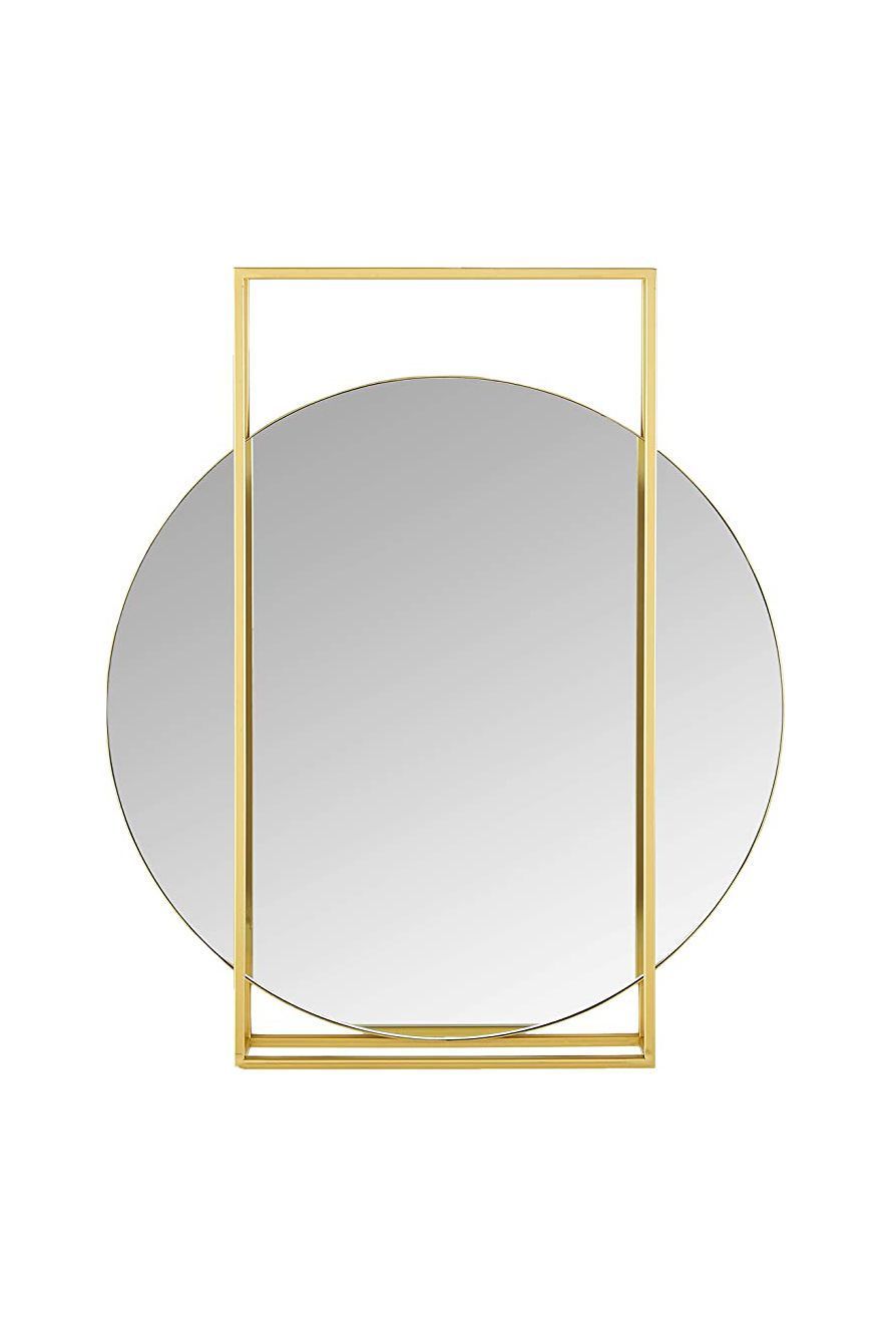 Modern Geometric Framed Hanging Mirror