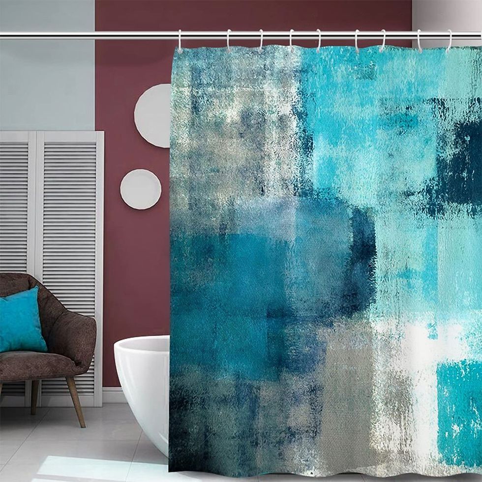 Shower Curtain Set With Hooks