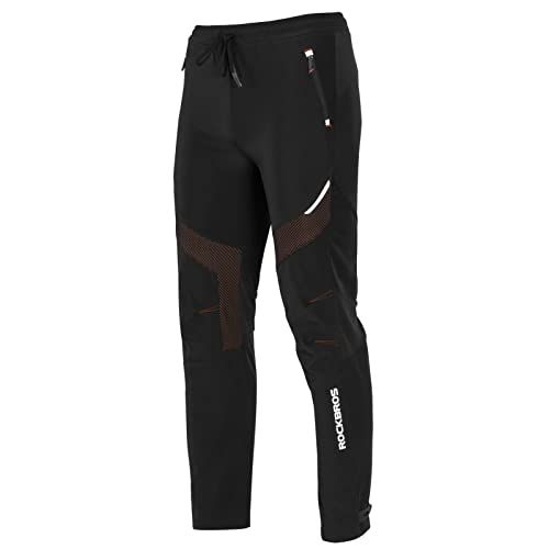 INBIKE Mens Bike Cycling Pants Thermal Windproof Hiking Pants Fleece Lined Athletic Pants Running Bicycle Jogging 