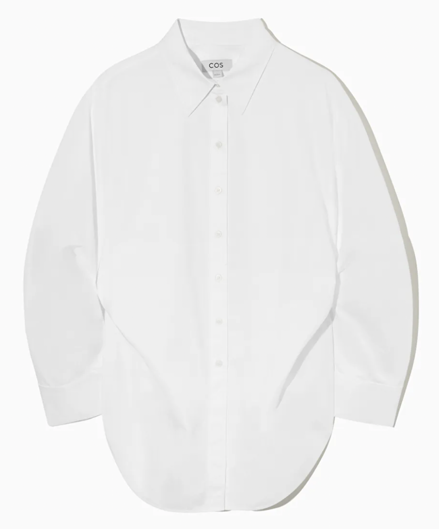 COS推薦：COS白色寬版襯衫