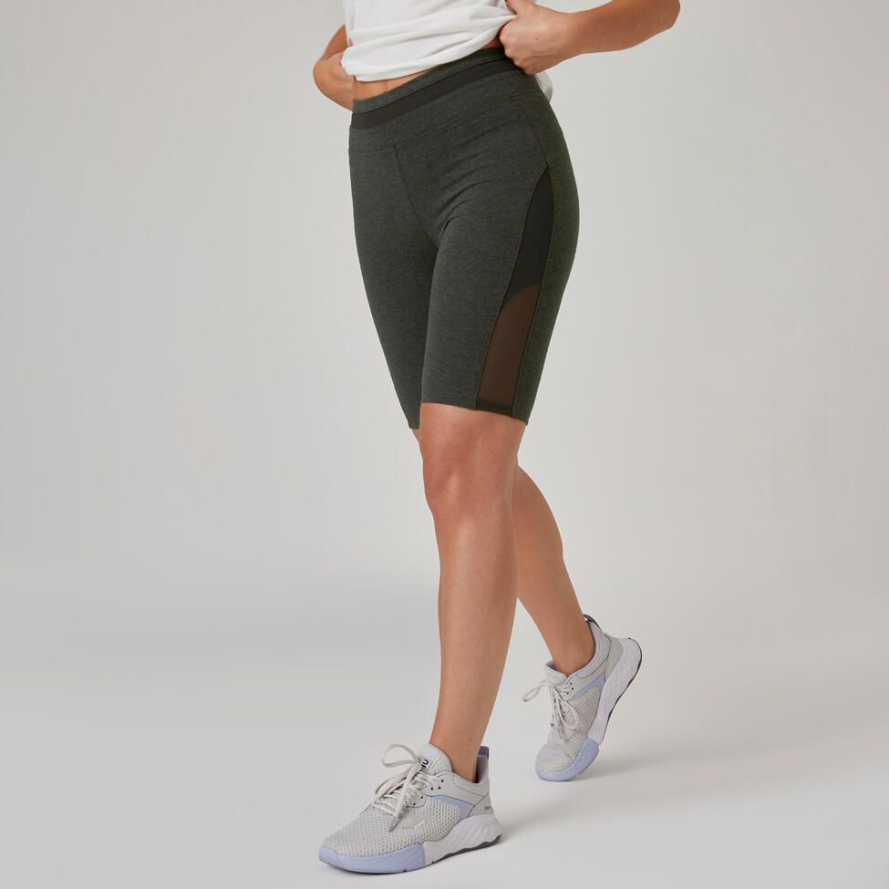 Leggings de fitness con bolsillo para Mujer Domyos 900 gris - Decathlon