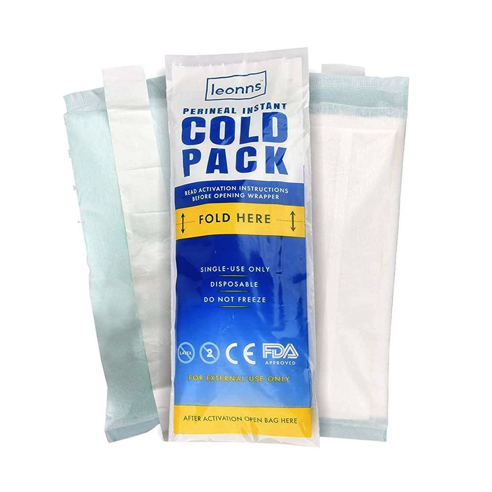 Perineal Cooling Pad, Postpartum Cold Packs Gel Bead Ice Pack Cold Therapy  for Women After Pregnancy and Delivery, 2 Ice Pack and 3 Cover (Blue)
