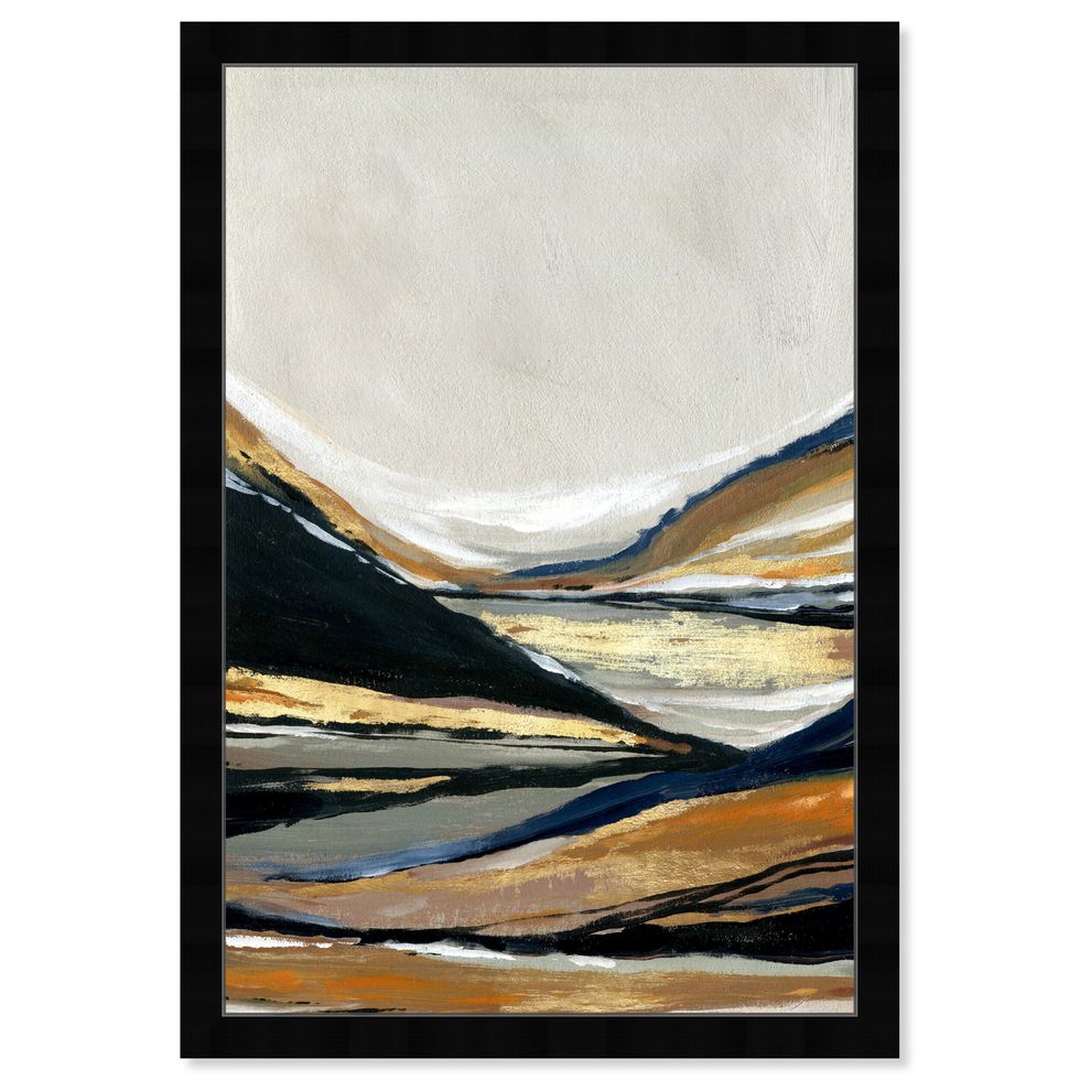 Abstract ‘Neutral Rivers’ Textures Wall Art Print