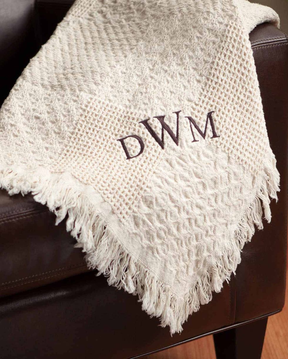 Personalized Woven Throw Blanket