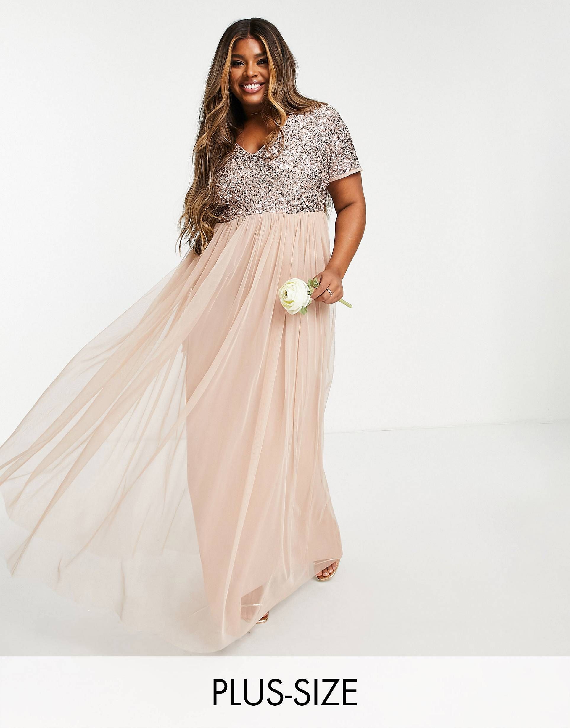 Plus size wedding 2024 guest dresses uk