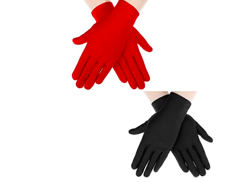 Red and Black Gloves