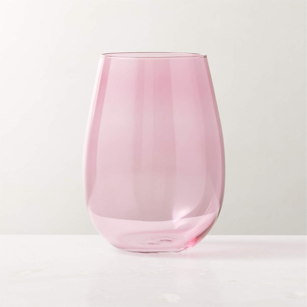 True Pink Stemless Wine Glass