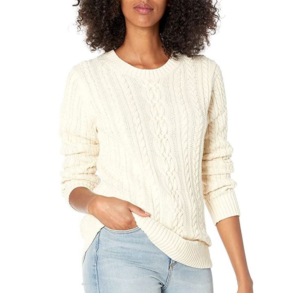 Brand - Daily Ritual Women's Relaxed Fit Cozy Knit Pleated