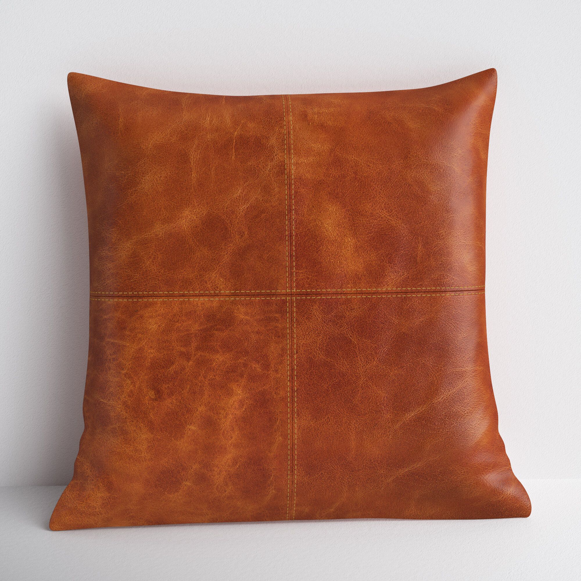 Truly Leather Throw Pillow