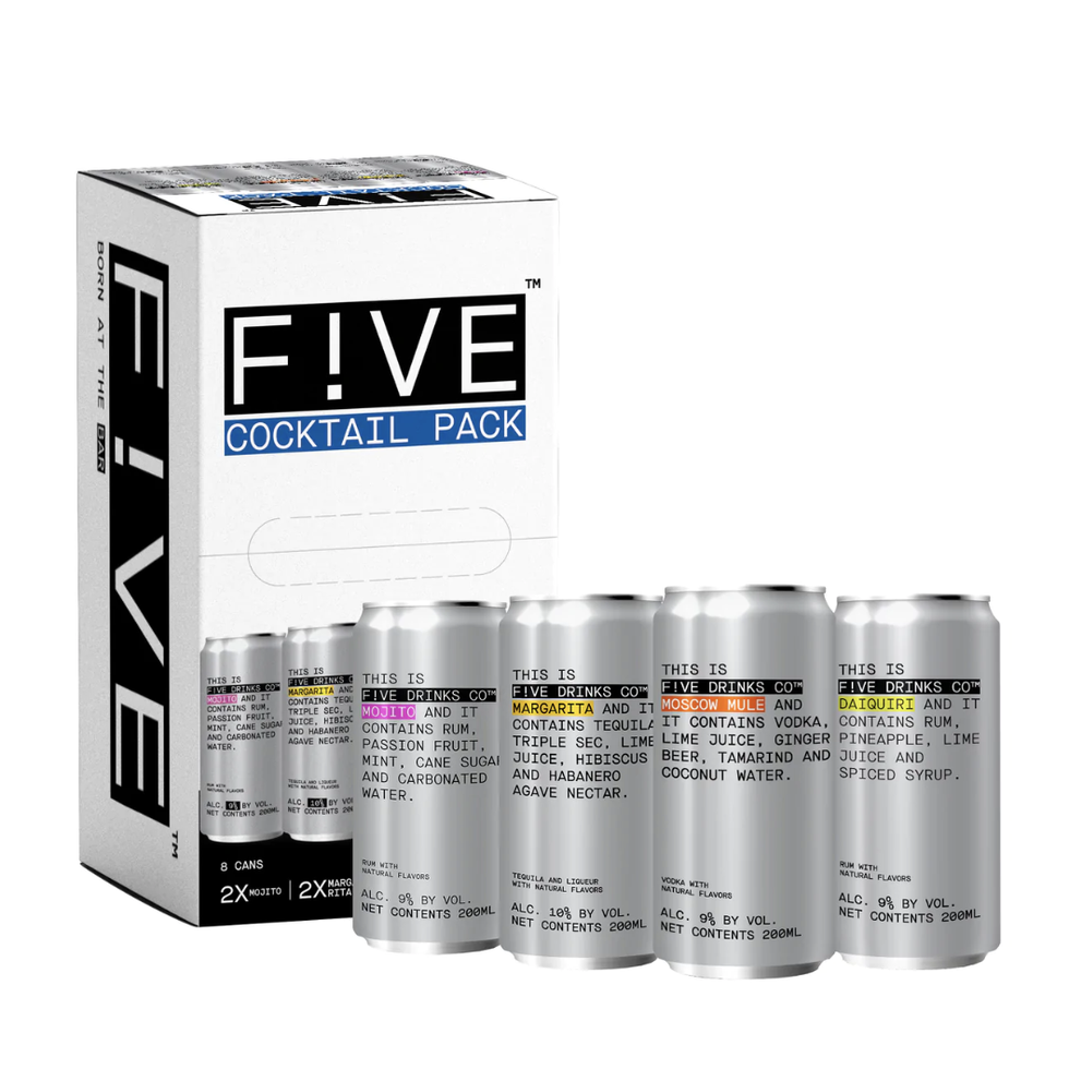 F!VE Drinks Co. Canned Cocktail Variety Pack