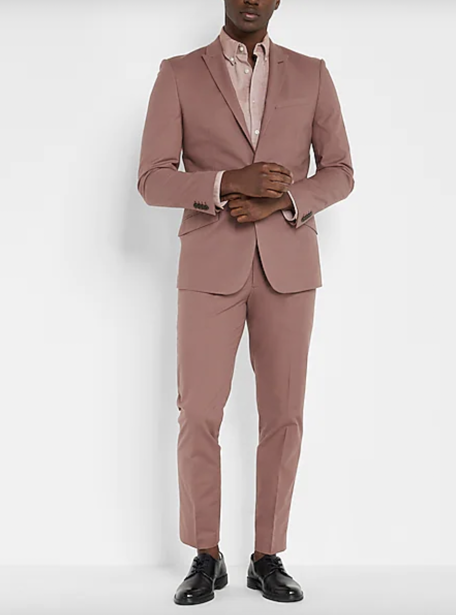 mauve mens suits