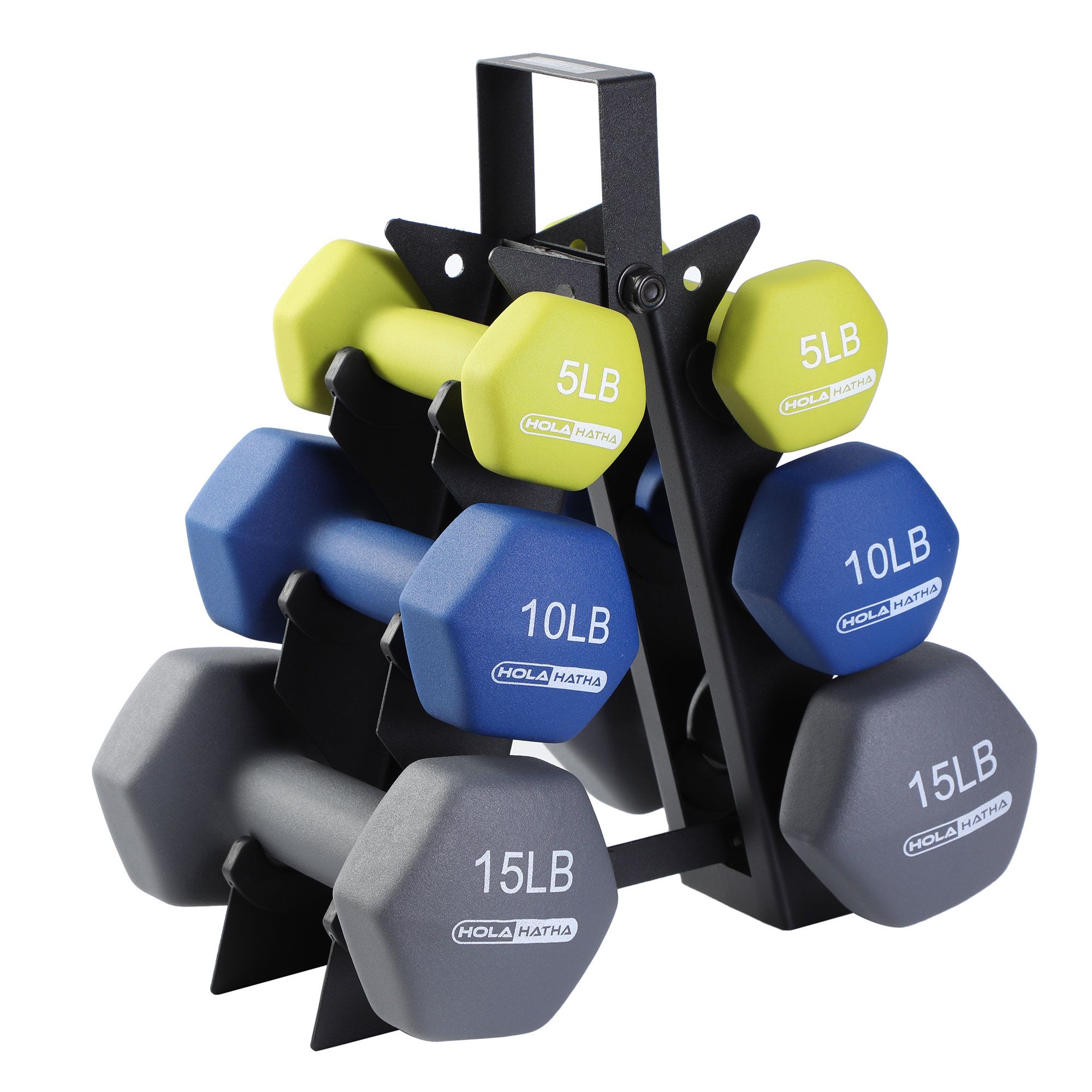 Small dumbbell set online with rack