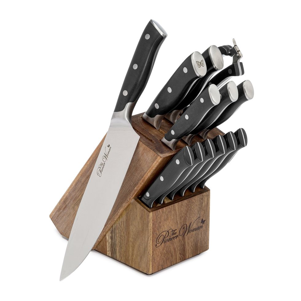 14-Piece Stainless Steel Knife Block Set