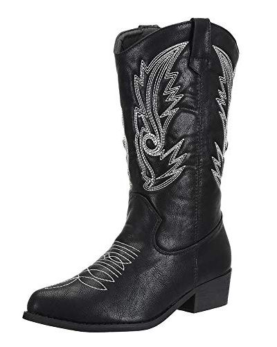 Wide Calf Western Cowgirl Cowboy Boots