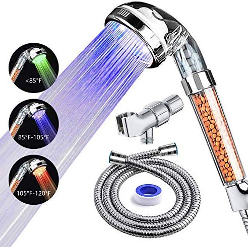 Filter Shower Head with LED Lights