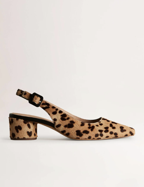 Pointed Slingback Low Heels, £120