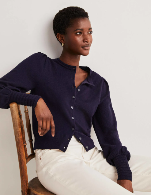 Pointelle Detail Cardigan