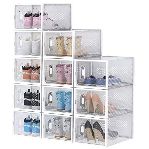 SIMPDIY Clear Shoe Storage Boxes 
