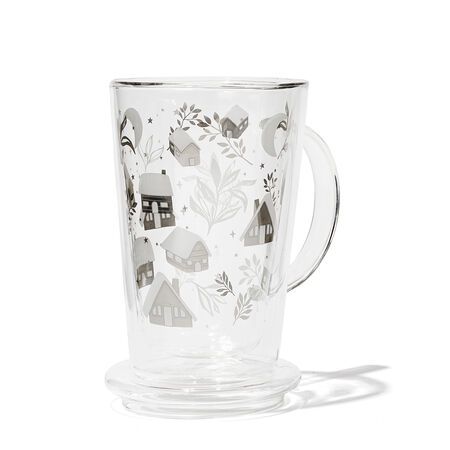 Cottages Double Walled Glass Perfect Mug