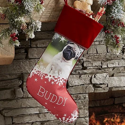 Personalized Pet Christmas Photo Stocking