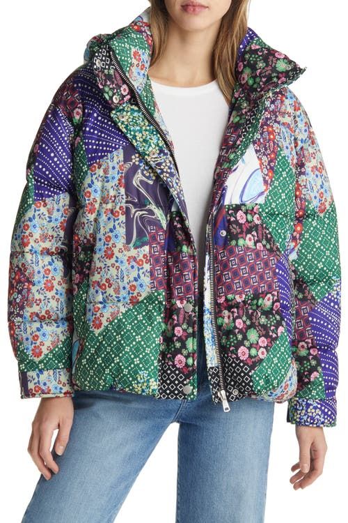 Fall Winter Print Patchwork Yellow Jackets For Women 2022 Long
