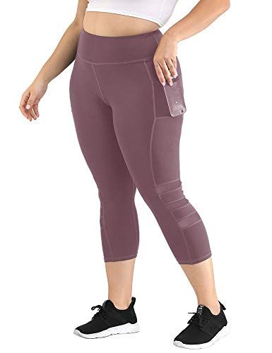 SATINA High Waisted Leggings for Women - Capri, Full Length, with Pockets,  Ribbed, Tummy Control & Joggers
