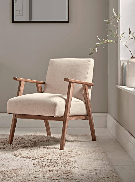 aldona jasmine linen armchair