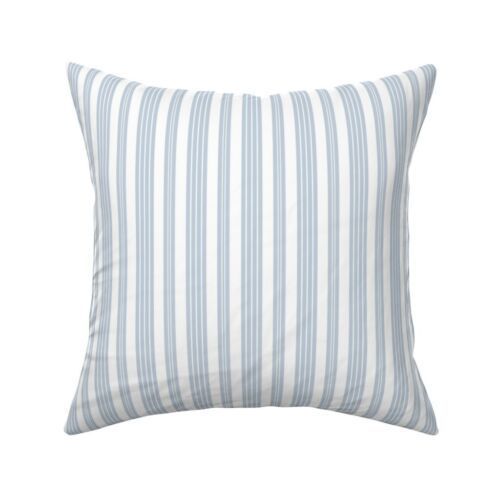 French Ticking Stripe Pinstripe Throw Pillow Cover