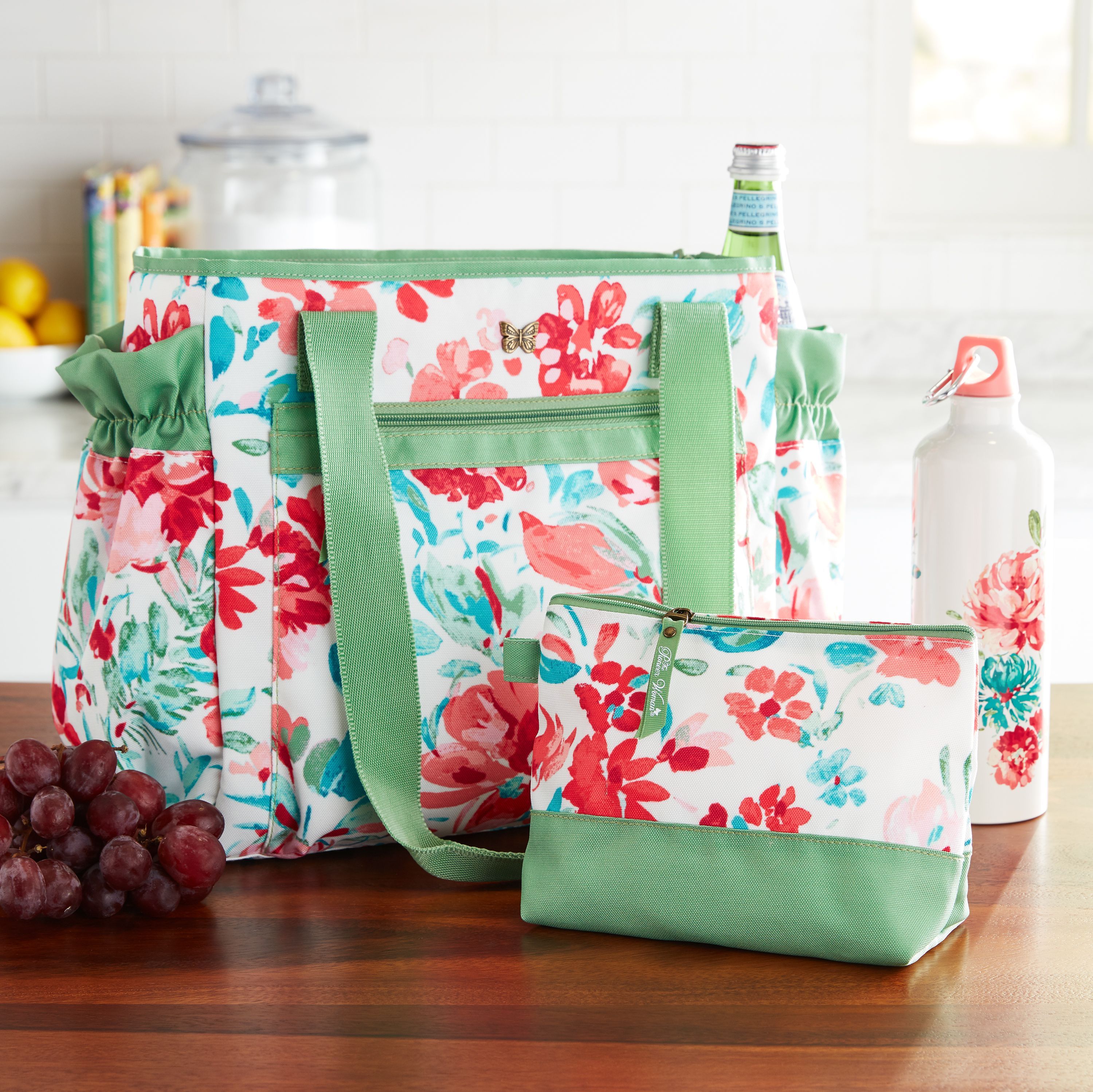 Insulated Lunch Kit Set with Extra Bag and Bottle