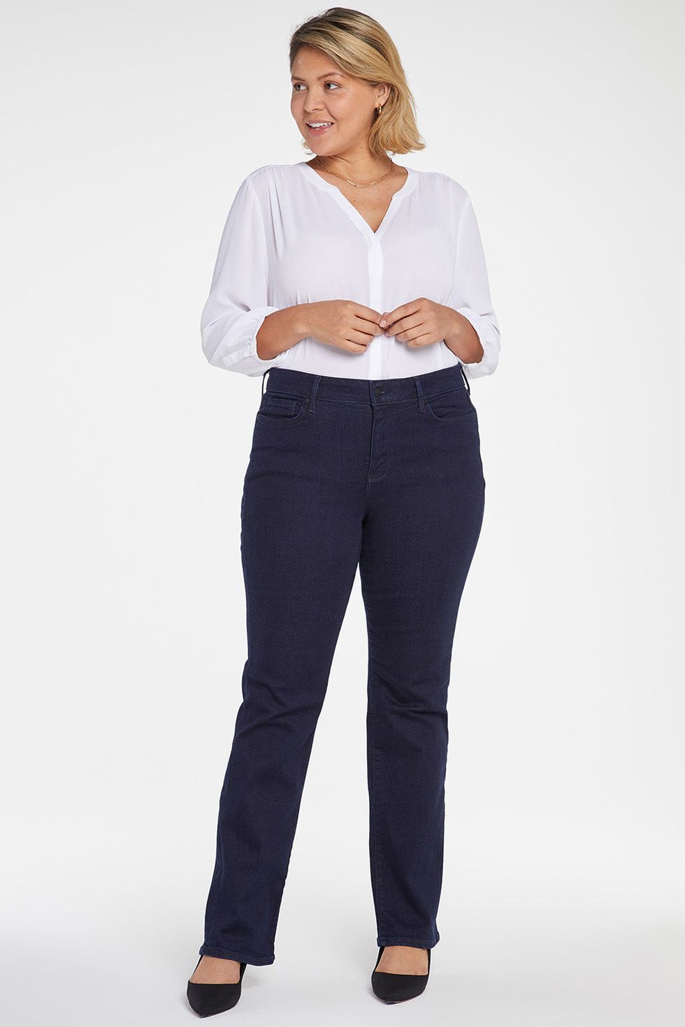 NYDJ Marilyn Straight Jeans in Plus Size