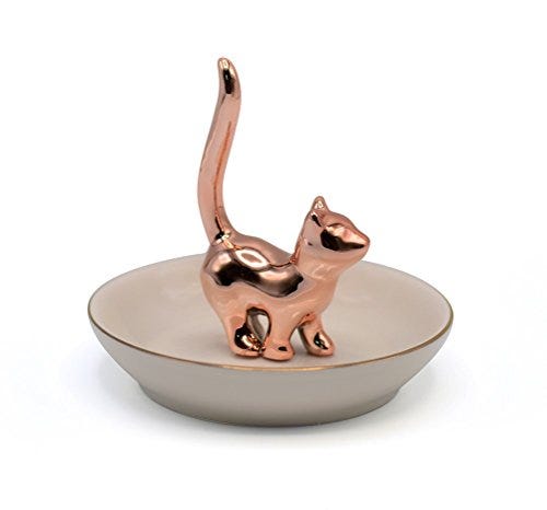 Ceramic Cat Jewelry Tray 