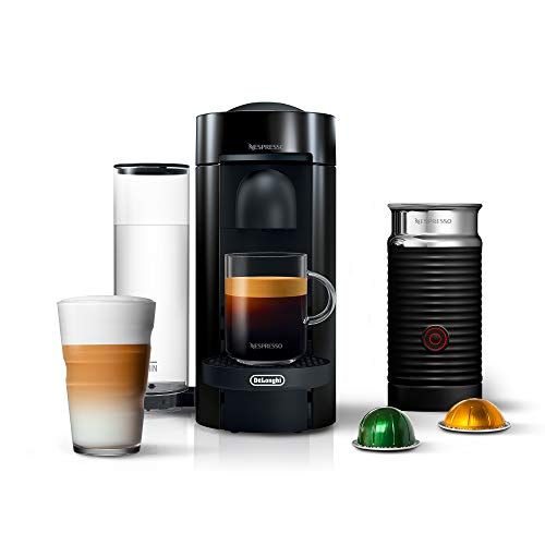 Nespresso VertuoPlus Coffee and Espresso Machine by De'Longhi with Milk Frother