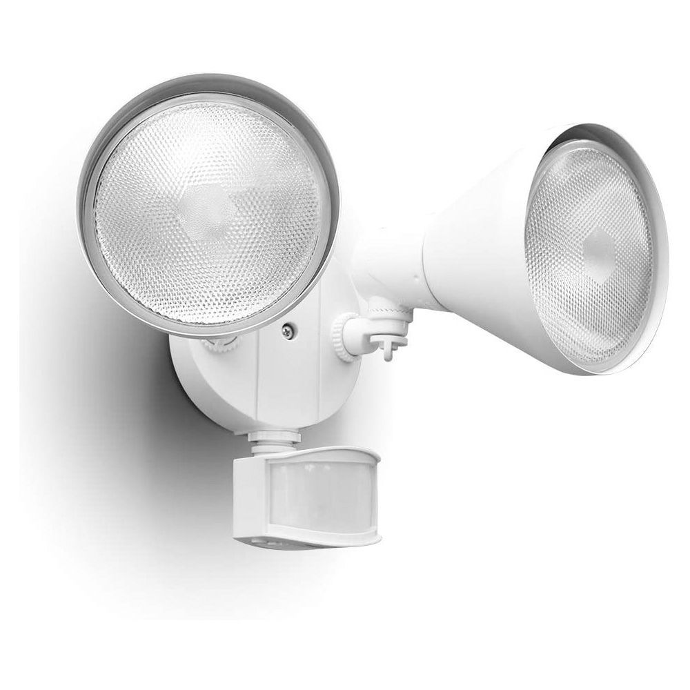 Motion-Activated Dual-Head Floodlight