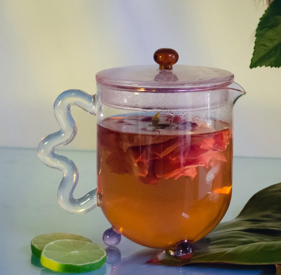 Bloom Glass Teapot