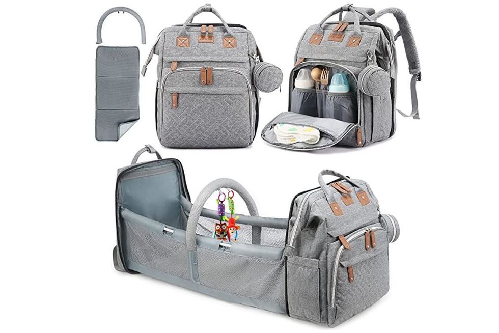 Gray Designer Diaper Bags Baby Diaper Bag Backpack with Wipe Dispenser -  The Cutest Diaper Bags for Baby Girl Large Diaper Bag for All Baby Things  Boy