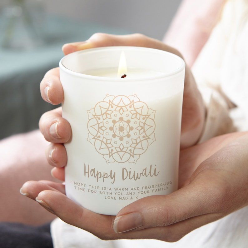 Happy Diwali Personalized Candle