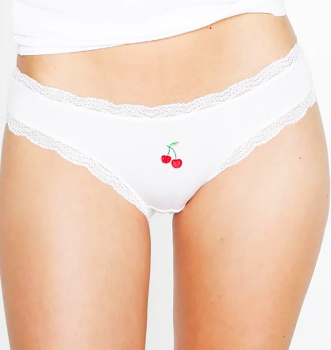 Buy Victoria's Secret White Strawberry Embroidered Embroidered